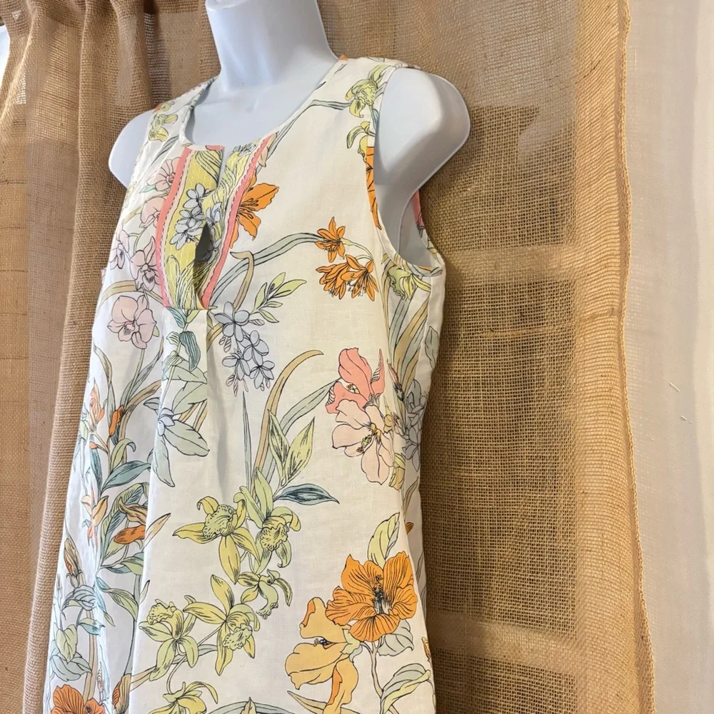 Tommy Bahama Linen Shift Dress S EUC - Picture 2 of 5